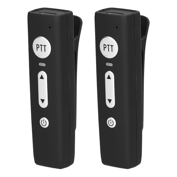 A01 Bluetooth Mini Walkie Talkies med öronsnäcka Ultralätt trådlös 5.0 Walky Talky med mikrofon 100‑240VUS-kontakt