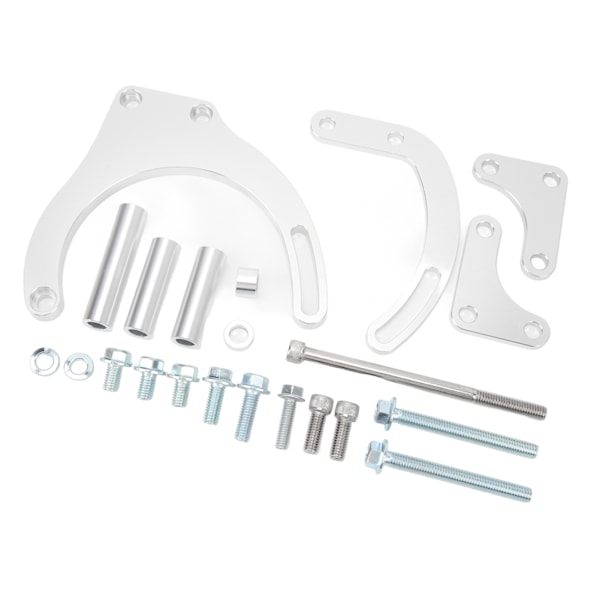 Robust og pålitelig servostyringspumpefestebrakettsett - erstatning for Chevy Big Block-motorer BBC Silver