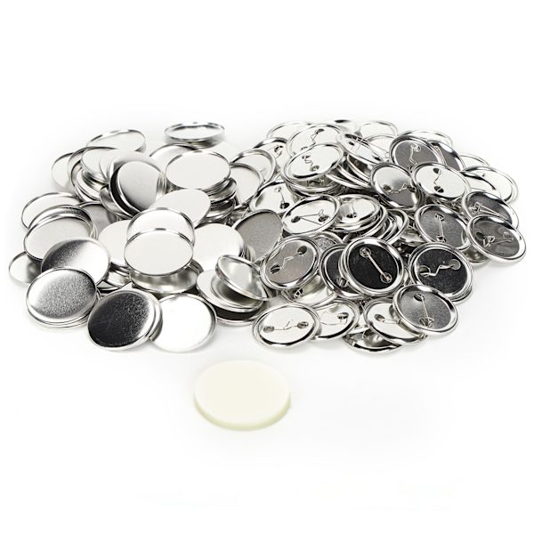 100 kpl tyhjiä pinnipainikkeita 44mm/1,7 tuuman pyöreä turvamerkki embleemi mitalin osat tarvikkeet DIY-käsitöille lahjoille matkamuistoille