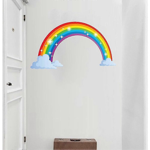 Vanntette Regnbue Klistremerker - DIY Avtakbar Selvklebende Trappe Dekal (73cm X 40cm)