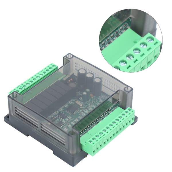 PLC-kort Programmerbar Kontroller Industriell Styrmodul med DVP-kabel 2N 1N 20MR Bare Kort Ingen 485