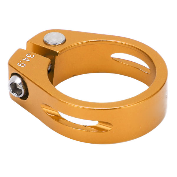 Cykelstolpsklämma i aluminiumlegering Snabbkoppling för mountainbike Sadelstolpsklämma för cykelentusiaster Guld