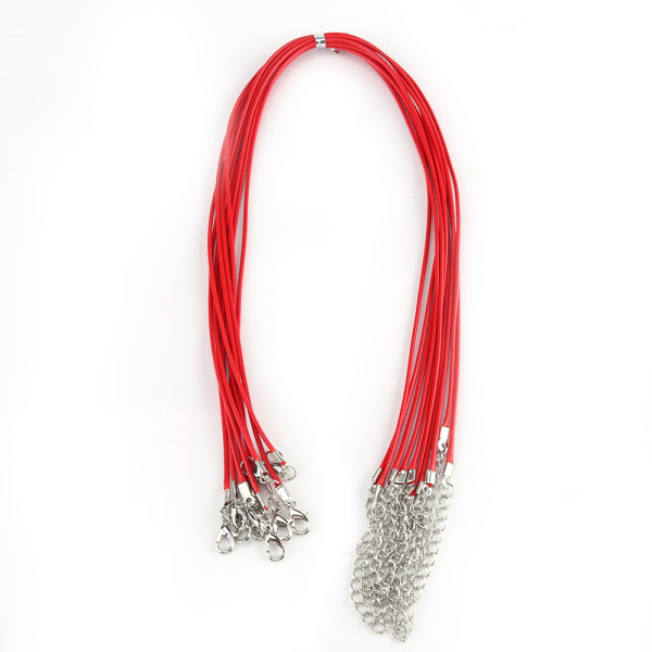 Justerbart halsband set - 10 st för att göra DIY smycken red