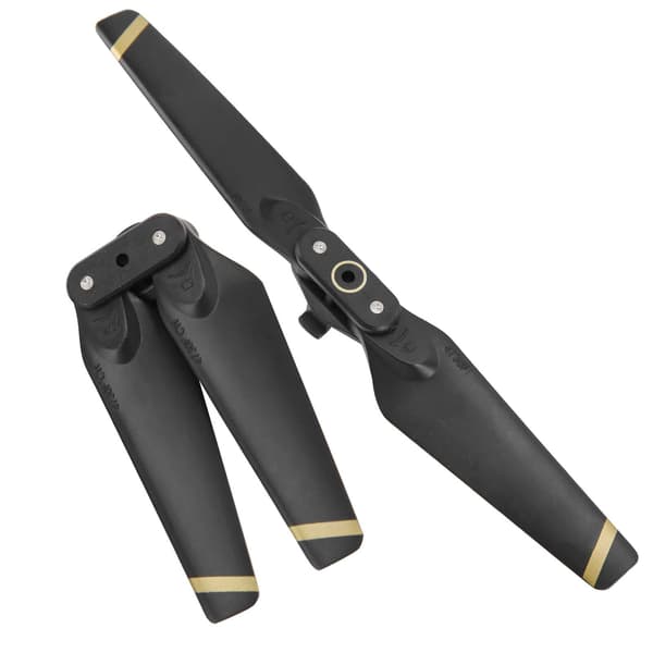 2 stk Propeller til DJI Spark Drone Rask Utgivelse Folding Blades 4730F Props Reservedeler Svart Gullkant