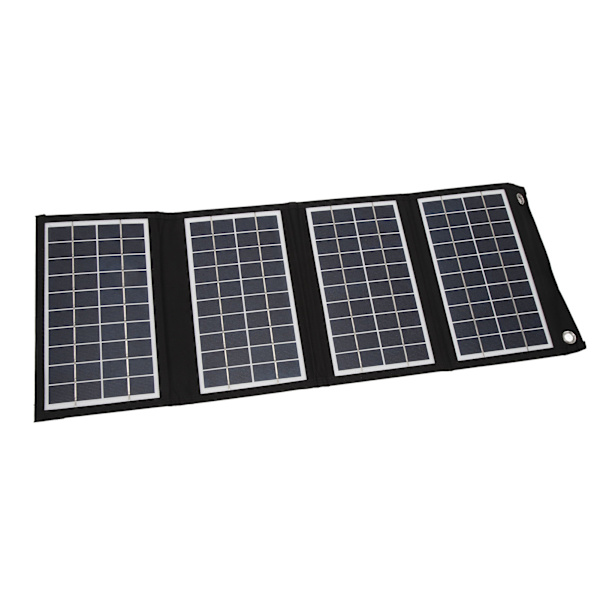 Solcelle Foldbar Taske 30W 5V Bærbar Solcellepanel Oplader med Dobbelt USB Udgang til Mobiltelefon Rejse Camping
