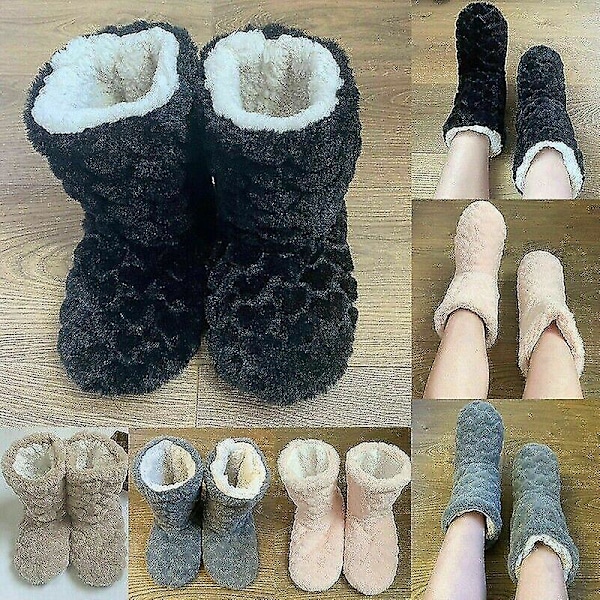 Camel Slipper Boots for Women - Cozy Indoor Footwear in Girls Sizes 3-7