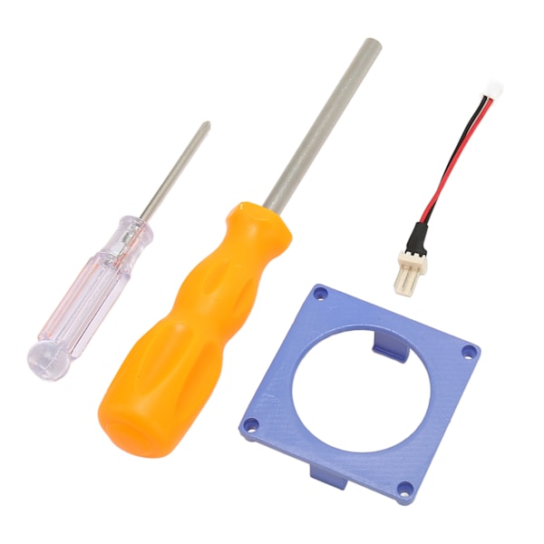 Fläkt 3D-utskriftsfäste Kit Mini-kylfläkt 3D-utskriven ramfäste Reservdelar för NGC Gamecube Lila