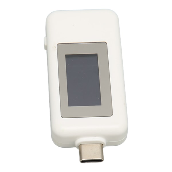 USB Spenningsstrømtester 4‑30V 0‑5.1A digital LCD-skjerm Nøyaktig måling USB-tester for telefon Nettbrett Bærbar Hvit