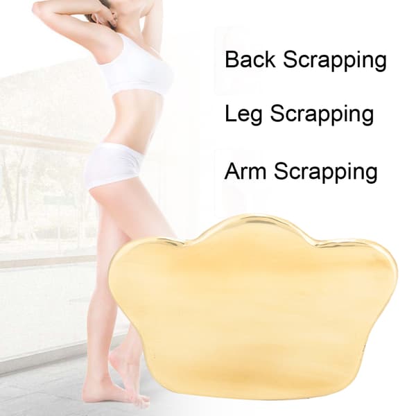 Ren koppar kropps-SPA massageverktyg Gua Sha-bräda akupunkturskrapa massager