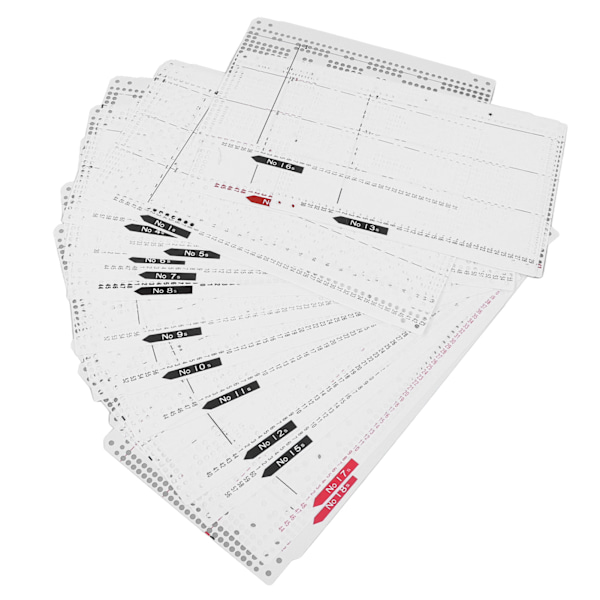 Stickmaskin Flower Punch Card No. 1-20 Stansnoggrannhet Mjuk Slitstark stickmaskinstillbehör