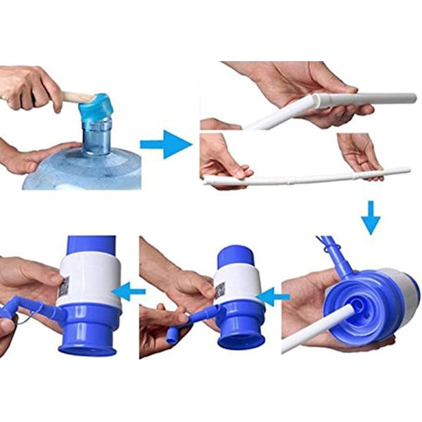 Hydraulisk handpump för 2,5, 6, 8 och 10 liters dunkar - Universal manuell vattendispenser