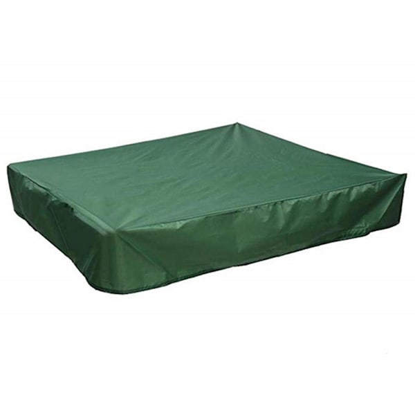 Firkant poolcover - Støv-, vand- og UV-beskyttende legetøj 120cm x 120cm Grøn