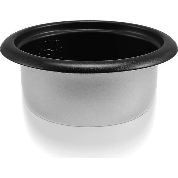 Riskoger med universel non-stick inderpotte - Supply-hao - 21 x 9 cm - Sølv og sort