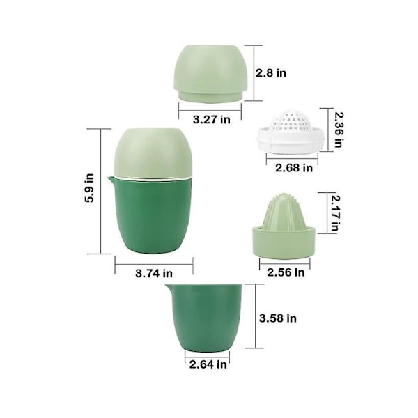 Manuel Citrus Juicer Citronpresser, Frugtpresser Citroner/Lime/Appelsin/Grapefrugt - Pink