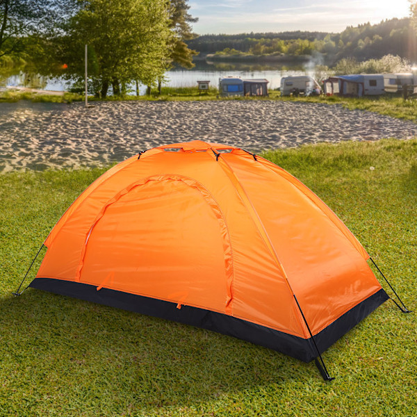 Vedenpitävä yhden hengen ulkoteltta retkeilykalastukseen Climbingorange