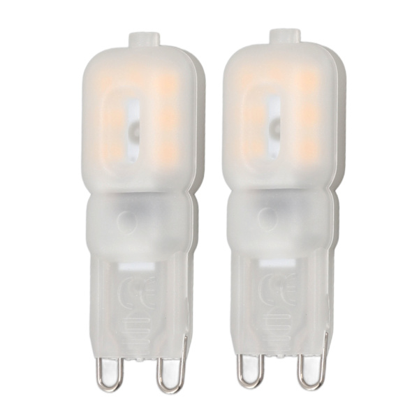 2 kpl G9 LED-lamppuja, ammattimainen 14 LED:tä, korkea kirkkaus 270lm, himmennettävä, korvaavat lamput, 3W, 220V