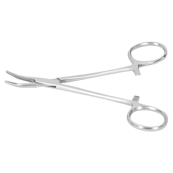 12,5 cm buet hæmostatisk pincet i rustfrit stål, hårpincet, tænger til husdyr