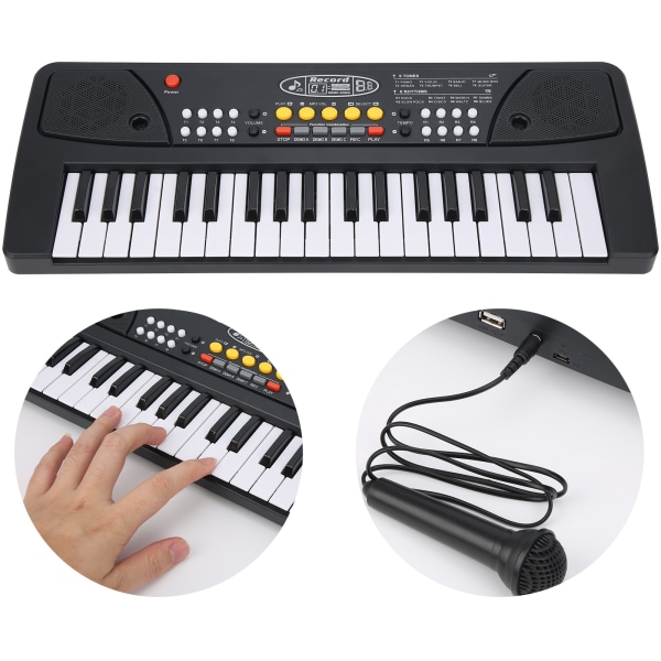 Elektronisk klaver til børn 37 tangenter Multifunktionstastatur til musikinstrumenter BF-430A2