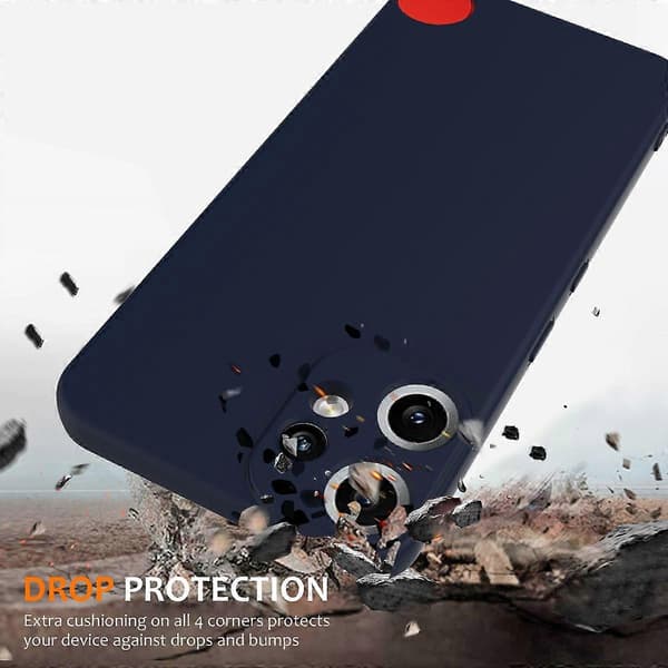 For Nothing CMF Phone 2 Pro Case Compatible with MagSafe Anti-Drop Liquid Silicone Phone Case Dark b Dark blue Dark Blue