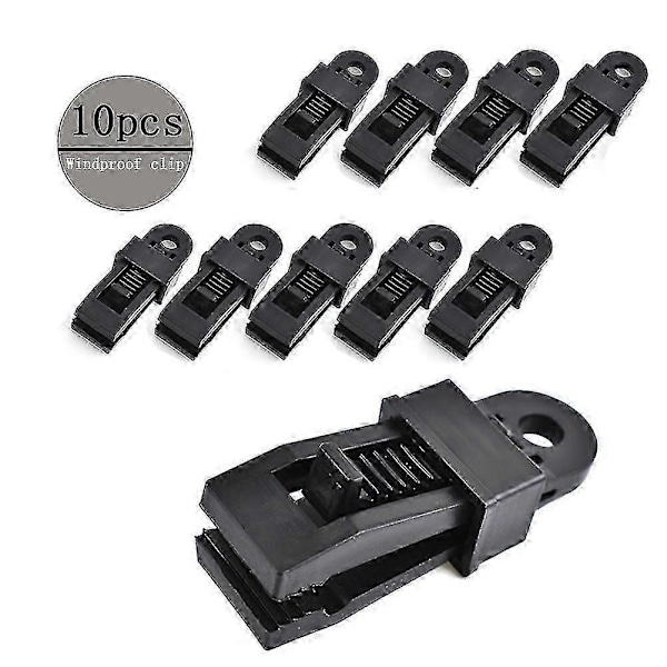 10 st Tält Canopy Clip Utomhus Vindrep Klämmor Markis Vindrep Klämmor Camping Tält Tillbehör