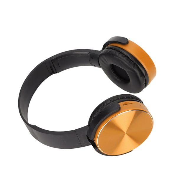 450BT Bluetooth-hodesett Subwoofer Justerbart Multifunksjonelt Trådløst Kort Spillhodesett for Spill Gull