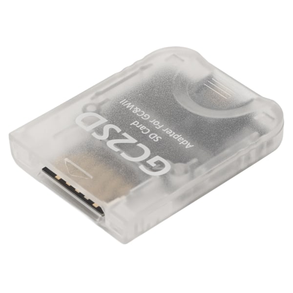 GC2SD-kortleser Plug and Play bærbar profesjonell spillkonsoll Micro Storage Card Adapter for Wii for GC Transparent