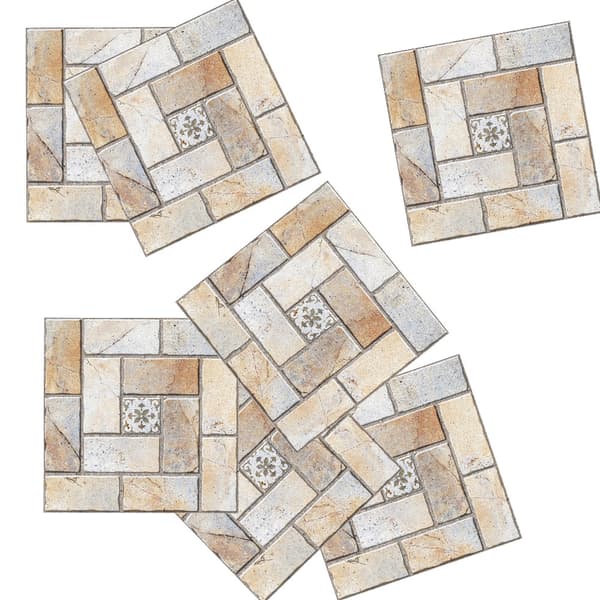 15 kpl Itsekiinnittyvä laattatapetti 10 x 10 cm Mosaiikkityyli
