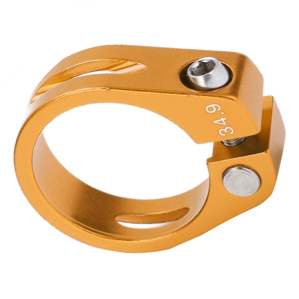 Cykelstolpsklämma i aluminiumlegering Snabbkoppling för mountainbike Sadelstolpsklämma för cykelentusiaster Guld