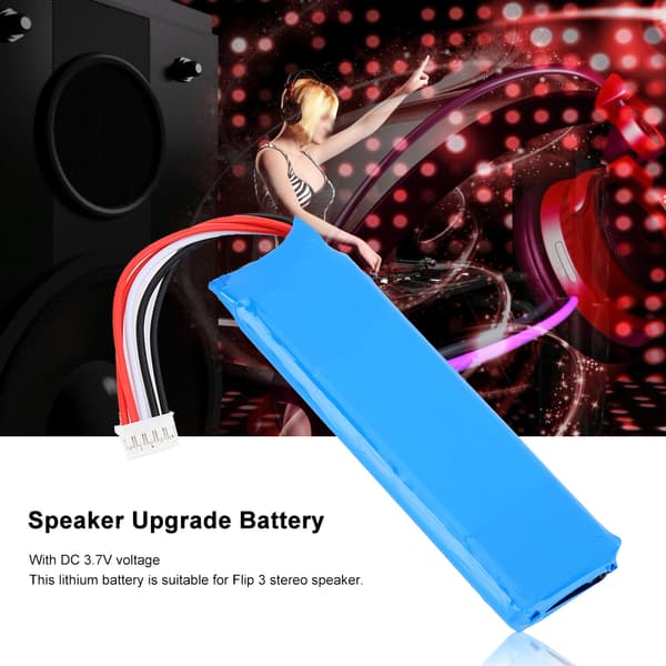 DC 3.7V 3000mAh / 11.1Wh Lithium Batteri Udskiftning Genopladeligt Batteri til Flip 3
