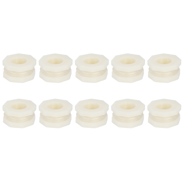 10 stk G1/2 DN15 akvariumkontakt adapter montering hunn-hann gjengegrensesnitt for fiskekar