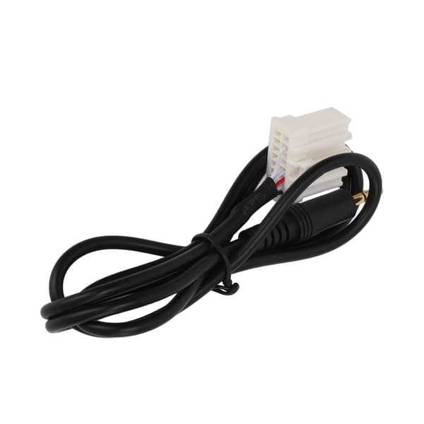 1 m lang AUX-lydindgangsadapter 3,5 mm klar lyd sort erstatning til Mazda 2 3 5 6 MX5 RX8 musikafspiller