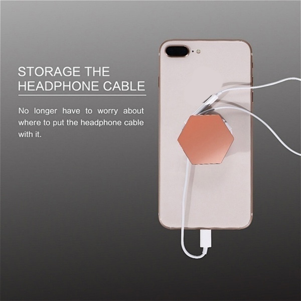 Hexagonal Galvaniseret Mobiltelefonholder Foldbar Desktop Lazy Mobiltelefonholder