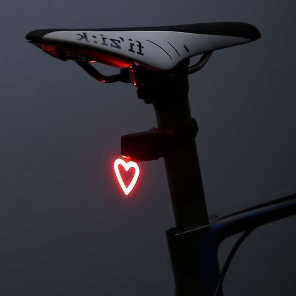 USB-oppladbart vanntett LED-sykkellys bak