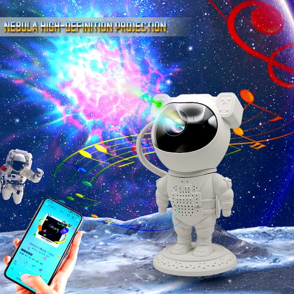 Astronaut Nebula Night Light, Astronaut Light Projector with Nebula, Timer and Remote Control, USB-powered 360° Adjustable