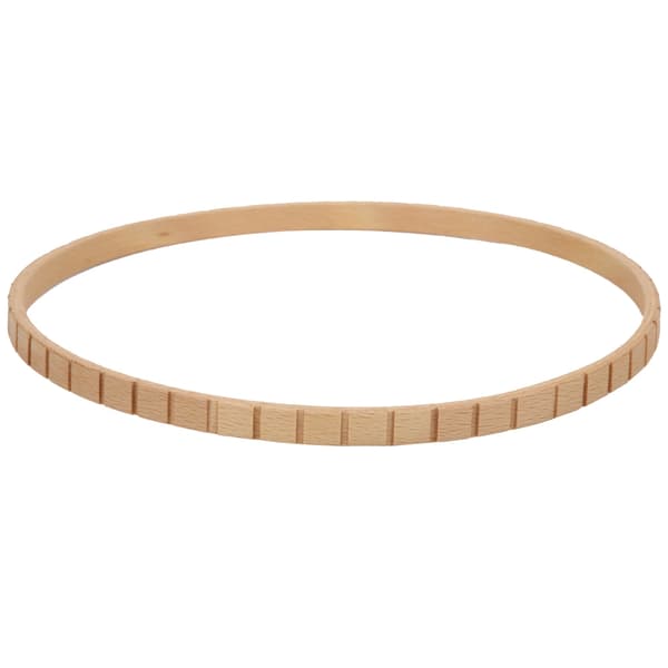 Manuell DIY stickmaskin i trä 19 cm väggdekoration cirkulär stickram