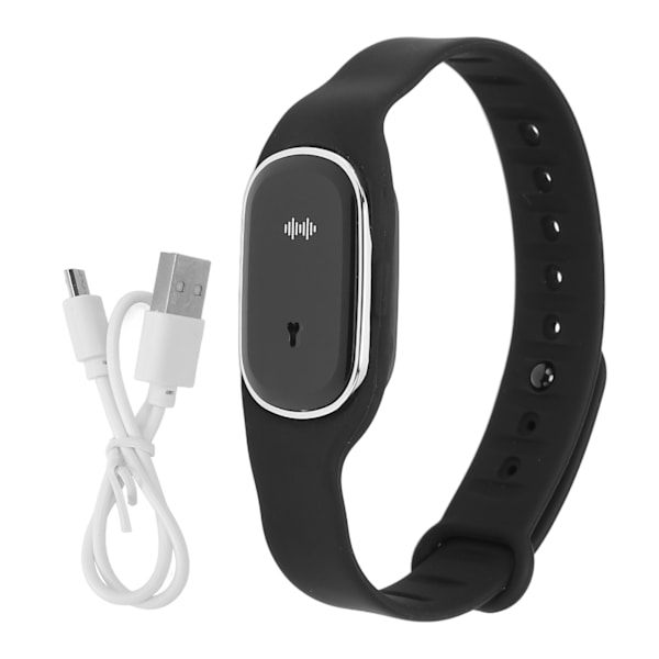 Repellent Watch USB Pitkäkestoinen kannettava Sonic Electronic Repellent Watch Musta