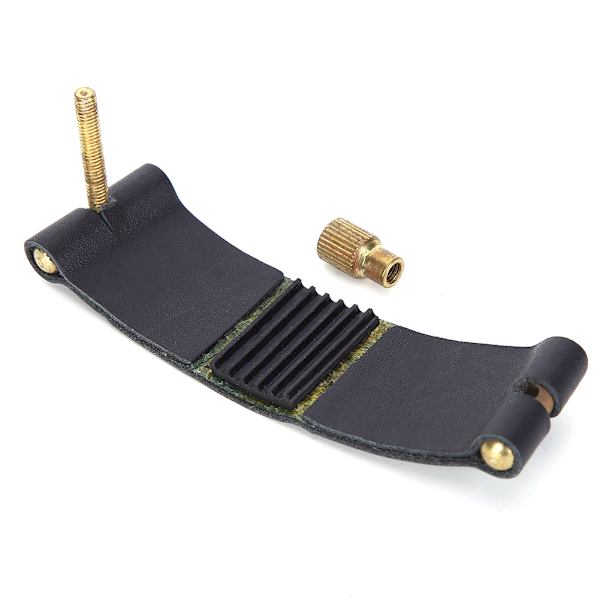 Saxofon Ligatur Sort PU Læder Metal Holdbar Musikinstrument Tilbehør C65 Alt
