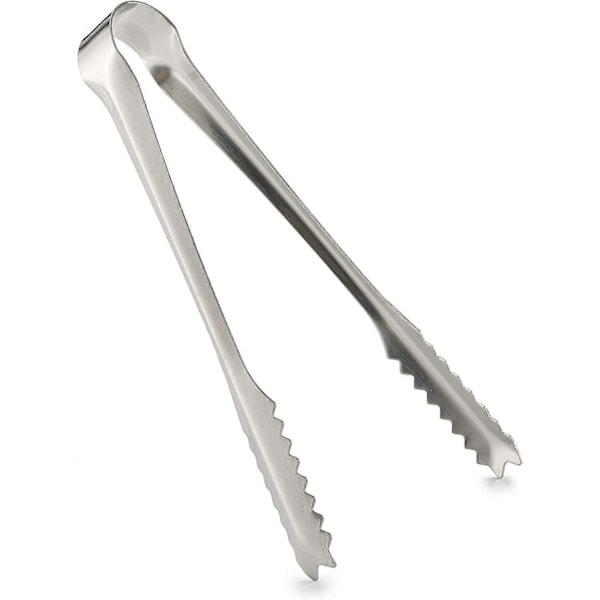 Iskubetang i rustfrit stål | 15 cm / 7\" Perfekt til hjemmebar, pubber og restauranter (Sølvpoleret rustfrit stål)