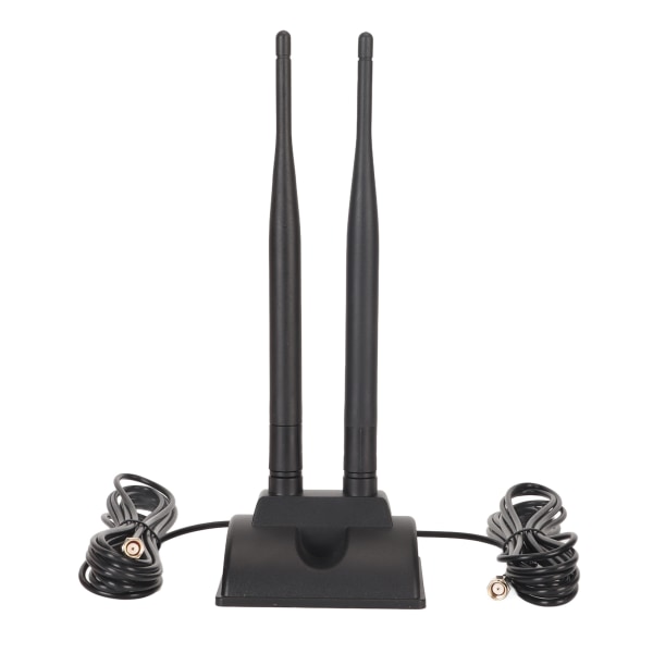 Dobbelt WiFi-antenne 2.4GHz 5GHz 5.8GHz 6DBI High Gain Justerbar vinkel magnetisk base RP SMA hanantenne til router