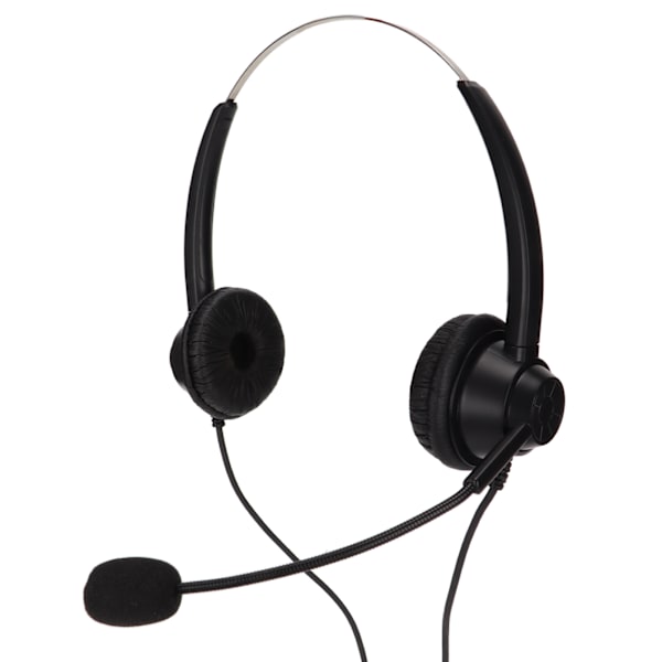 H360D-3.5-U901 Binauralt forretningsheadset 3.5mm USB-kontorheadset støtter justering av høyttalervolum, mikrofon og volumdemping