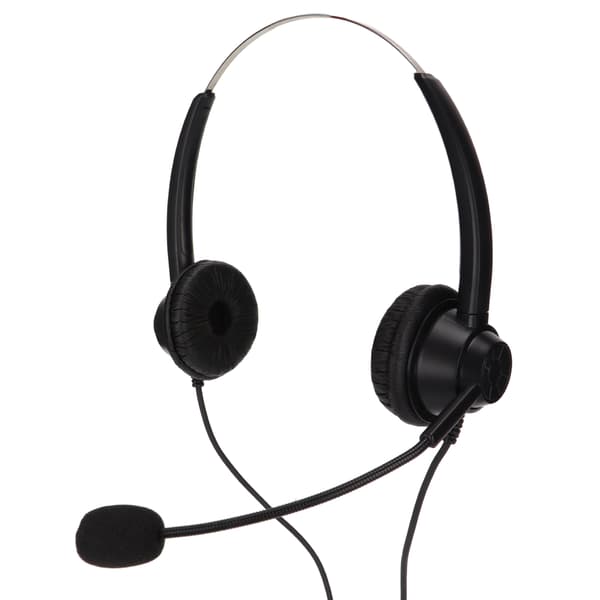 H360D‑3.5‑U901 Binaural Business Headset 3.5 mm USB-kontorheadset stöder justering av högtalarvolym, mikrofon och volymavstängning