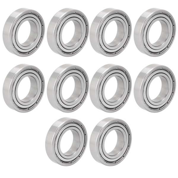 10 stk. kuglelejer i rustfrit stål S6904Z 20x37x9mm til skateboards og rulleskøjter