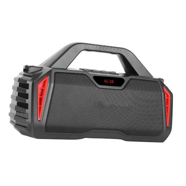 Bluetooth-högtalare med hög volym, bärbar tung bas, musikspelare med mikrofon för utomhusbruk, röd