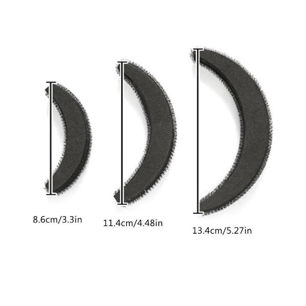 3 stk/sæt Hårpuder Hårvolumen Øg Puff Hair Bun Maker Skumsvamp Bump Up Insert Base Hårstylingtilbehør