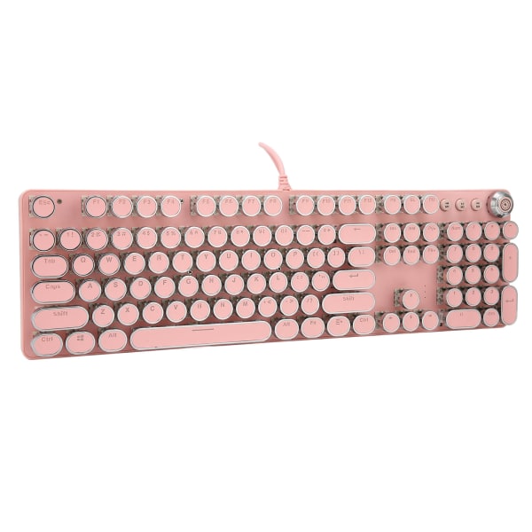 Mekanisk tastatur 104 taster ægte mekanisk skaft Blå switch 2 farver Injection Wired Multi Mode Keyboard Gaming