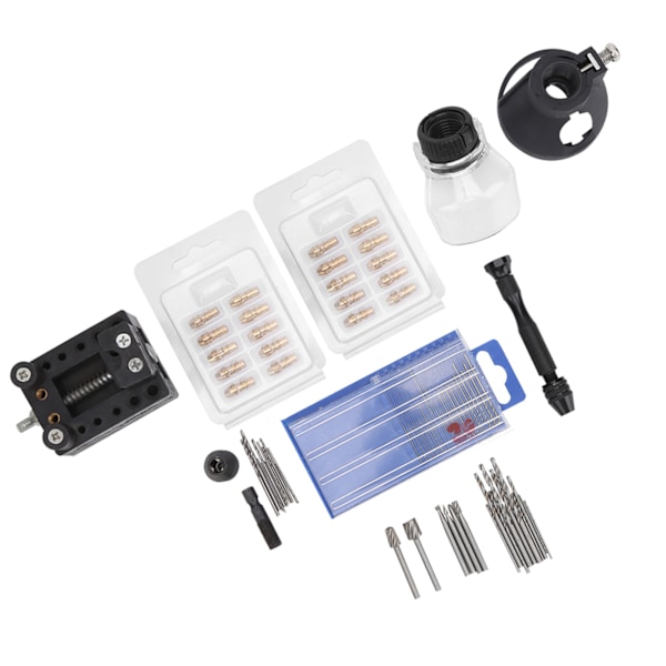 72 stk Mini Elektrisk Bore Tilbehør Chuck Gravering Cutter Positioner Drill Bits Sæt