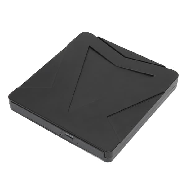 Extern DVD-enhet 5 Gbps USB3.0 Typ C Dubbelt gränssnitt Slim bärbar multifunktionell CD DVD-brännare för datorer Svart