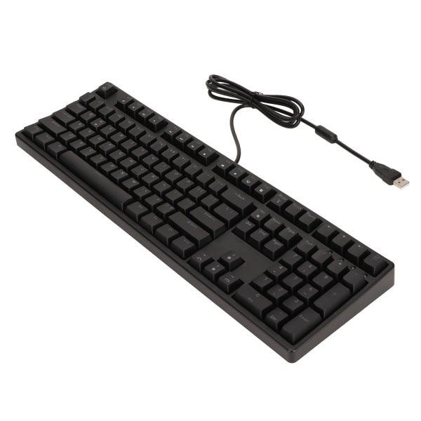 Mekanisk tastatur Brun Switch 108 Key Ergonomisk One Key Kalkulator Funksjon Kablet tastatur for hjemmekontor