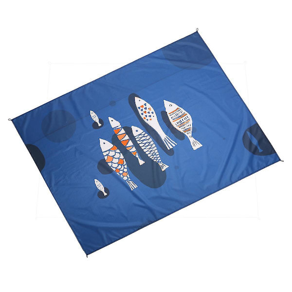 Stort vandtæt strand picnic tæppe 210 * 200 cm - bærbar sandtæt måtte til camping, rejser og udendørs arrangementer