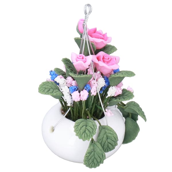 Mini blomsterpotte levende udsøgt 1:12 miniature scene model dukkehus tilbehør til over 3 år